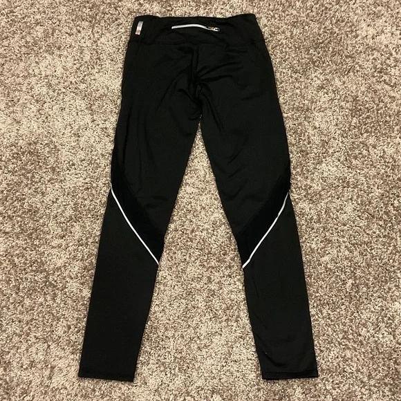 Zella Black Leggings with White Striping, Size XS - Picture 3 of 6